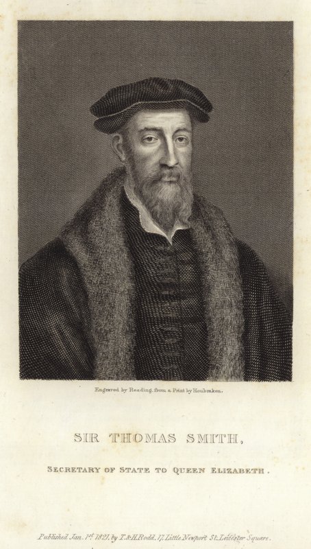 Sir Thomas Smith, engelsk forskare, diplomat och politiker av English School