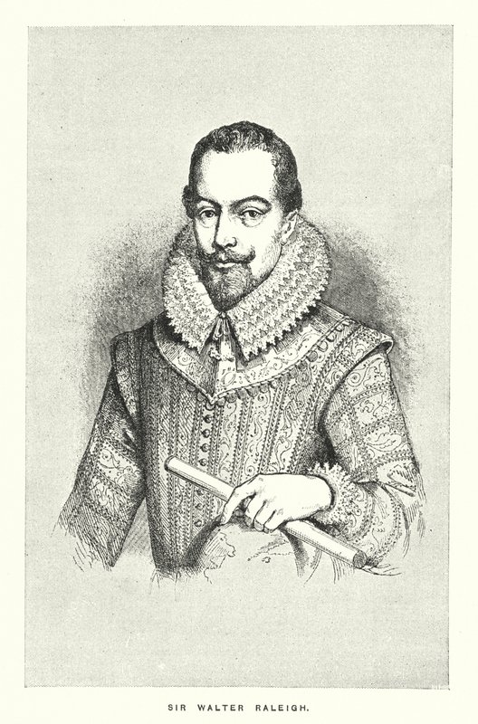 Sir Walter Raleigh (gravyr) av English School