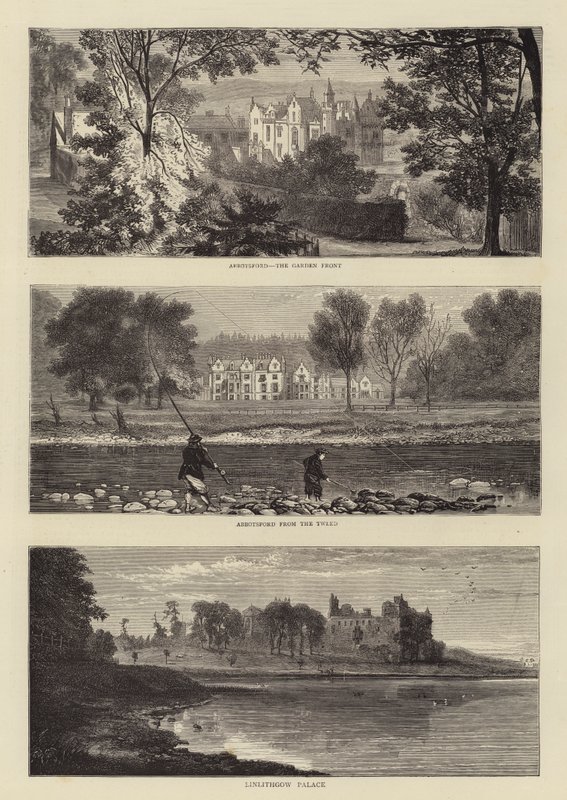 Sir Walter Scott Centenary (gravyr) av English School