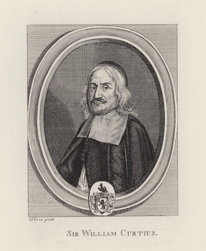 Sir William Curtius (gravyr) av English School