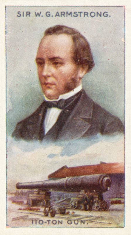 Sir William George Armstrong, 110-tons vapen av English School