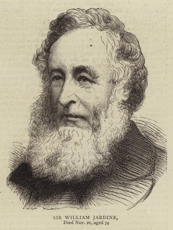 Sir William Jardine (gravyr) av English School