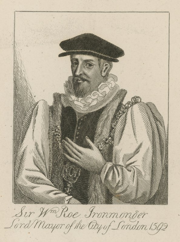 Sir William Roe, järnhandlare, borgmästare i London 1592 av English School