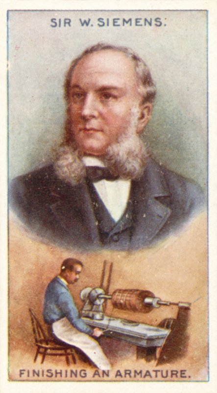 Sir William Siemens, avslutar en Armature av English School