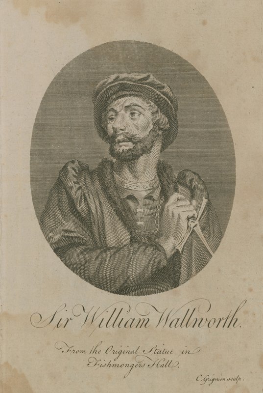 Sir William Wallworth, borgmästare i London, 1370 av English School