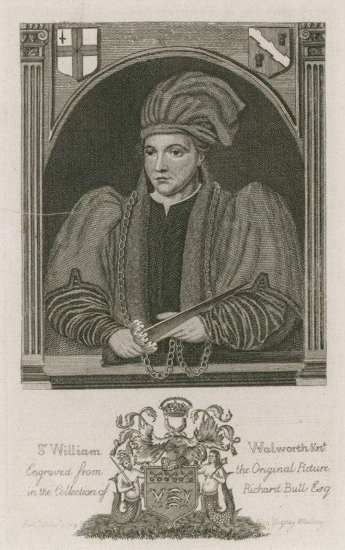 Sir William Walworth, borgmästare i London, 1370 av English School