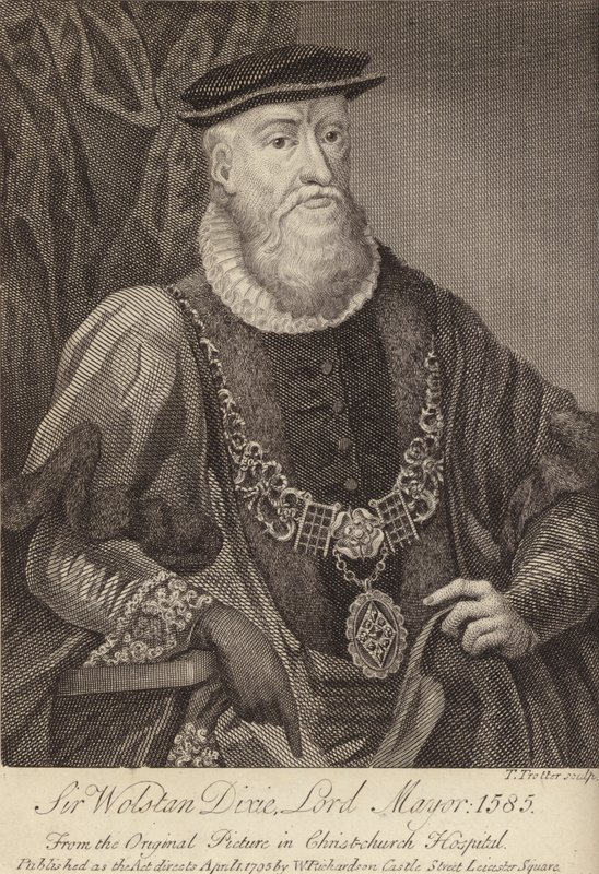 Sir Wolstan Dixie, borgmästare av English School