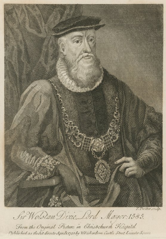Sir Wolstan Dixie, borgmästare i London, 1586 av English School