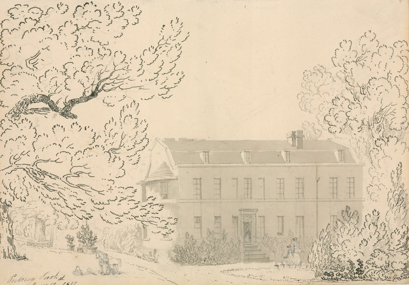Sketch of Putney Park, Putney, London (wc på papper) av English School