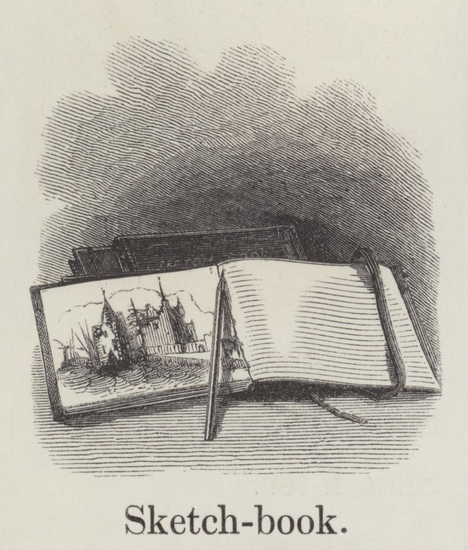 Skissbok (gravyr) av English School