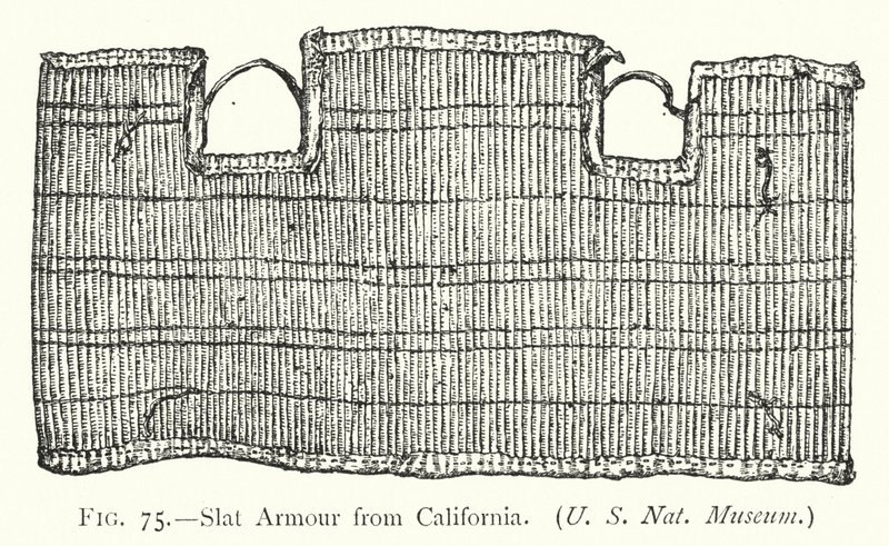 Slat Armor från Kalifornien (litho) av English School