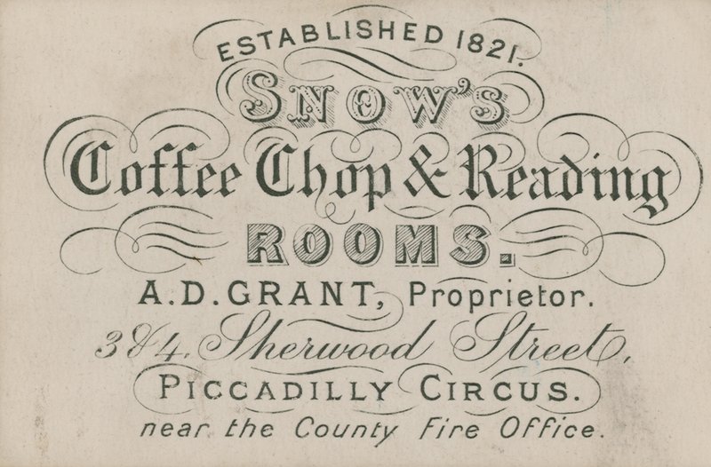 Snows Coffee Shop och läsrum av English School