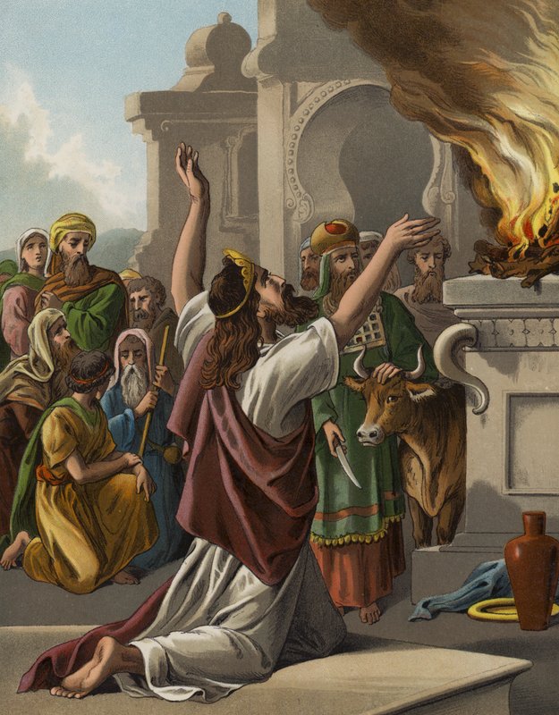 Salomos bön vid invigningen av templet (chromolitho) av English School