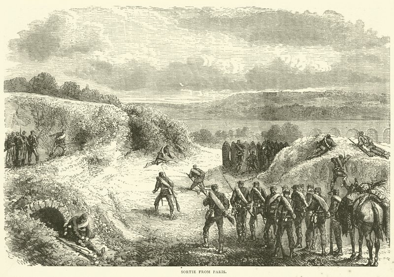 Sortie från Paris, oktober 1870 av English School