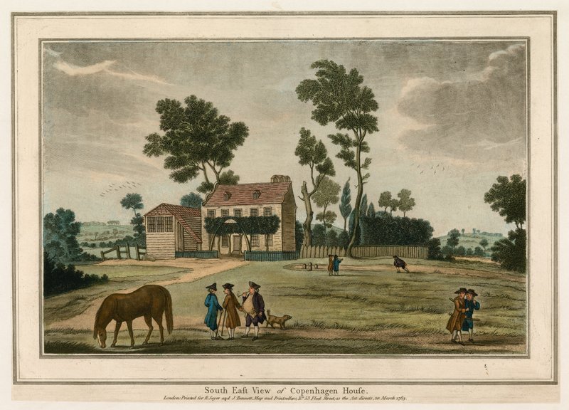 Sydostvy över Copenhagen House, London av English School