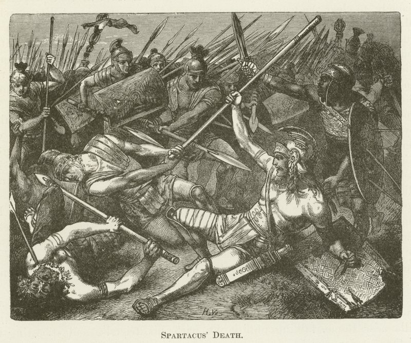 Spartacus död av English School