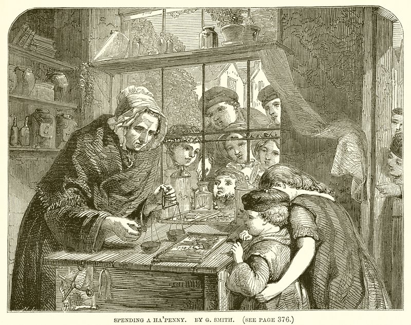 Spendera en Hapenny. Av G. Smith av English School