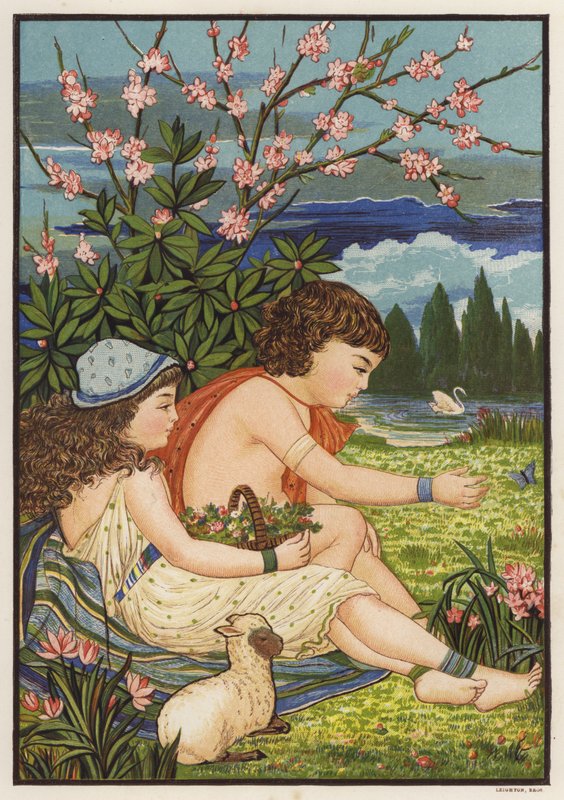 Vår (färg litho) av English School