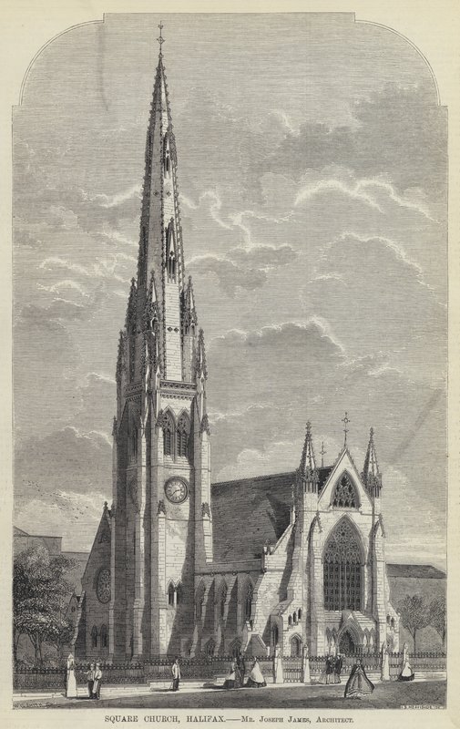 Square Church, Halifax (gravyr) av English School
