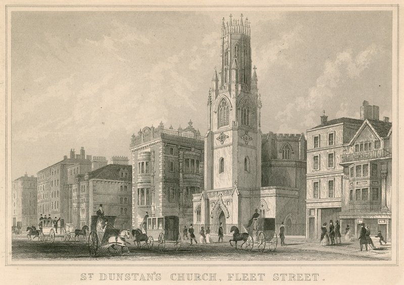 St Dunstans kyrka, Fleet Street, London av English School