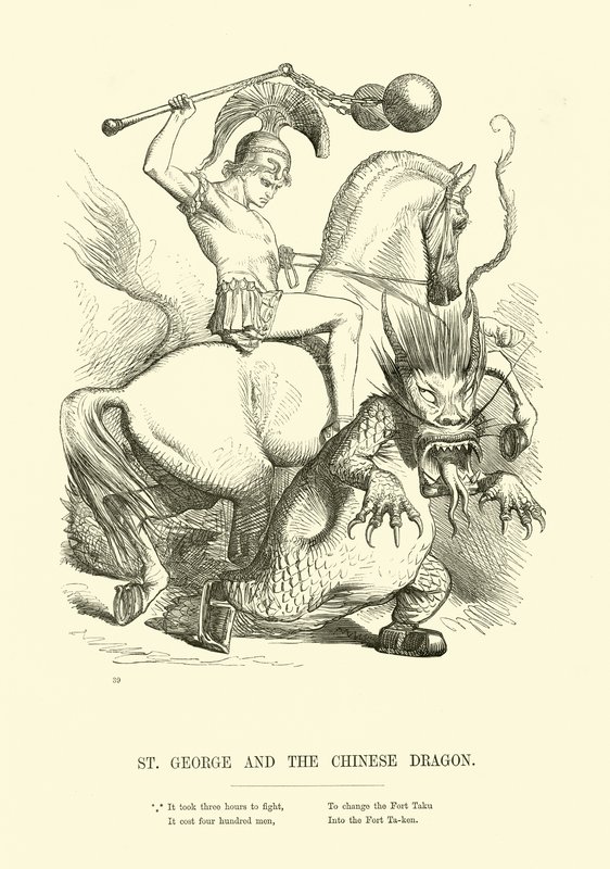 St George och den kinesiska draken av English School