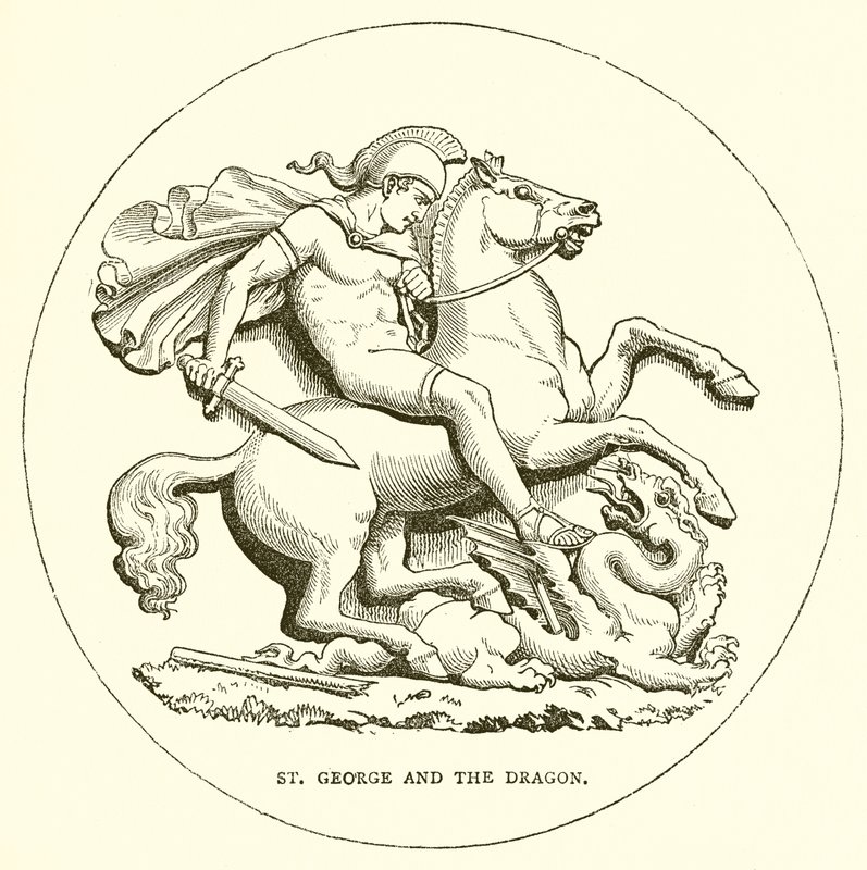 St George och draken av English School