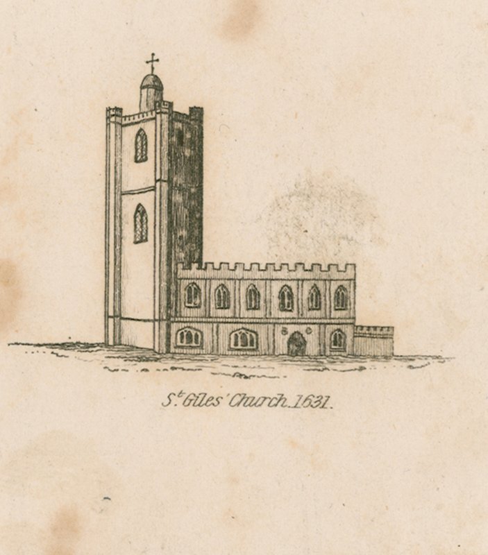 St Giles kyrka, 1631 av English School