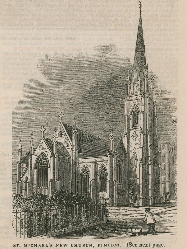 St Michaels nya kyrka i Pimlico av English School
