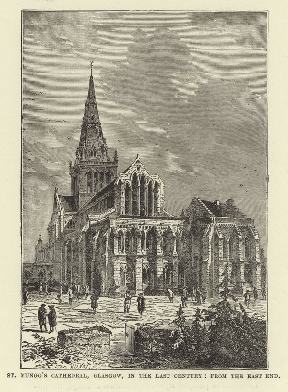 St Mungos Cathedral, Glasgow, under det senaste århundradet, från East End av English School