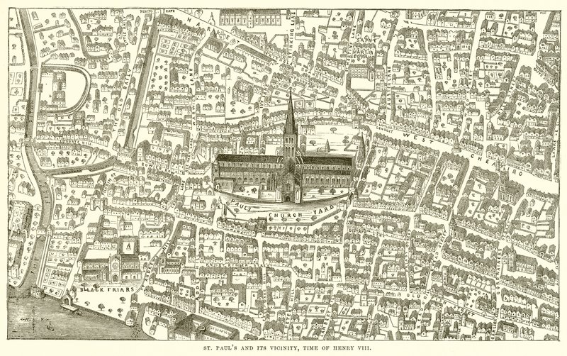 St. Pauls och dess närhet, Henrik VIII:s tid av English School
