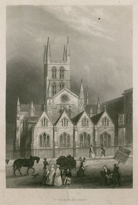 St Saviours Church, Southwark, Surrey av English School