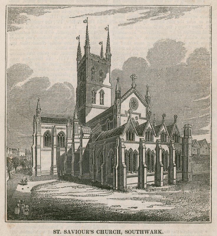 St Saviours Church, Southwark, Surrey av English School