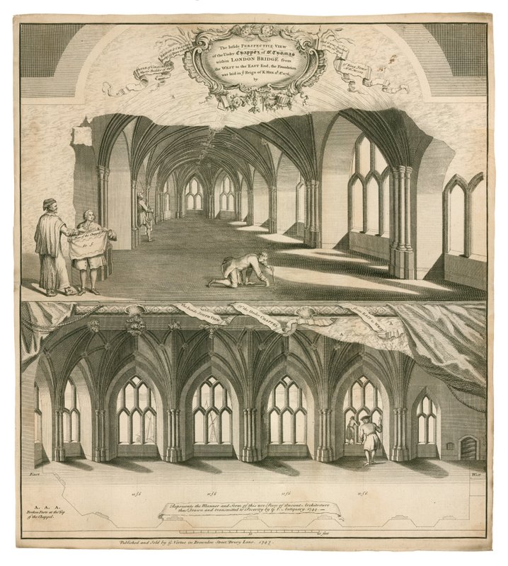 St Thomas Chapel på Old London Bridge av English School