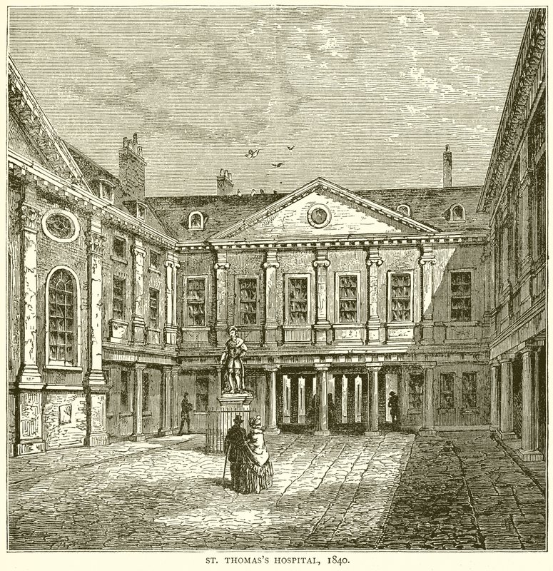 St. Thomass sjukhus, 1840 av English School