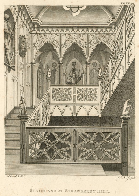 Trappa vid Strawberry Hill, Twickenham, London av English School