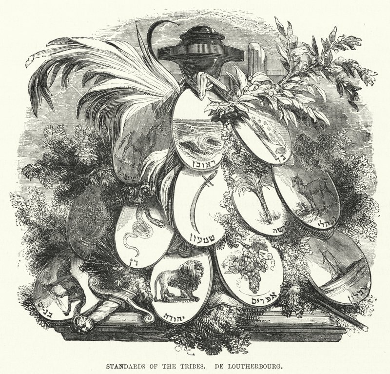 Standards of the Tribes, De Loutherbourg (gravyr) av English School
