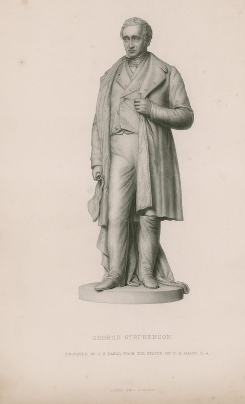Staty av George Stephenson av English School