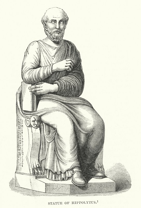 Staty av Hippolytus (gravyr) av English School