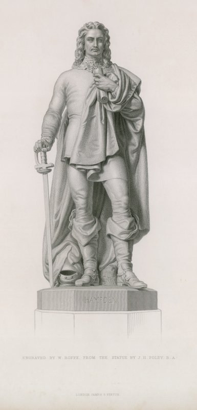 Staty av John Hampden av English School