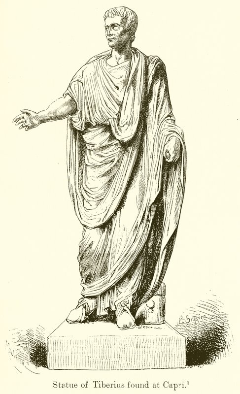 Staty av Tiberius hittad på Capri av English School