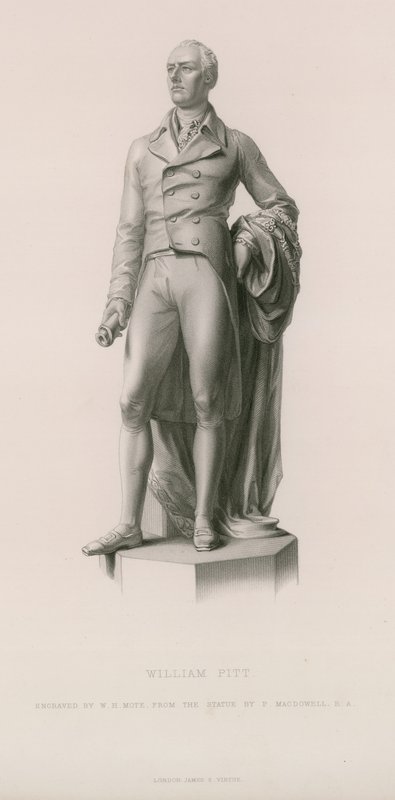Staty av William Pitt av English School