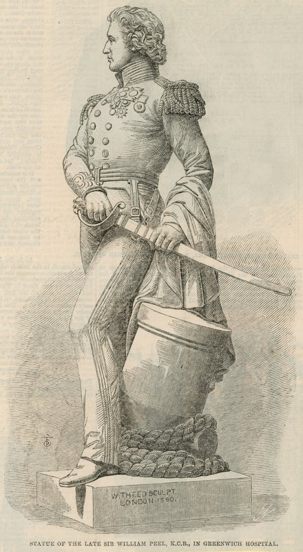 Staty av den sene Sir William Peel av English School