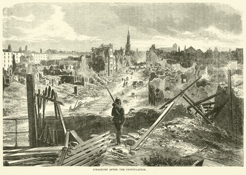 Strasburg efter kapitulationen, september 1870 av English School