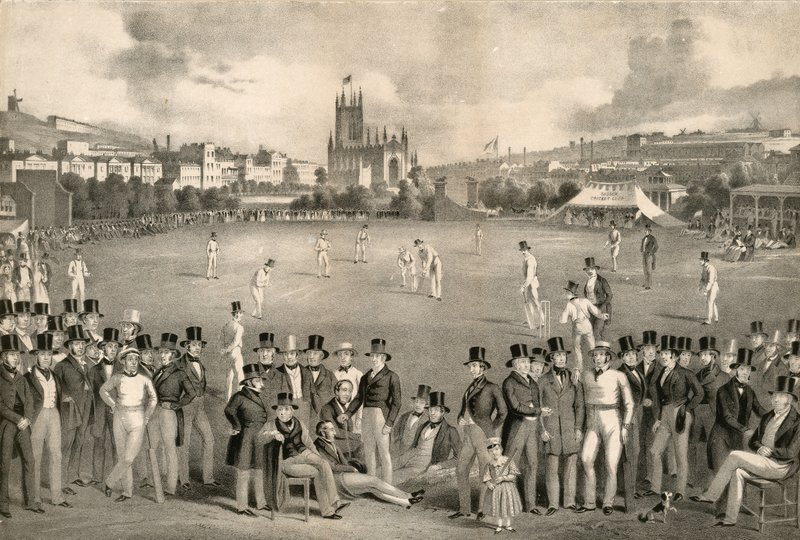 Sussex cricket club vs Kent, 1849, Brighton av English School