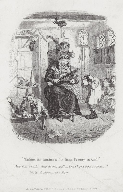 Undervisar inlärningen till den finaste Pinsentry på jorden, 1840 av English School