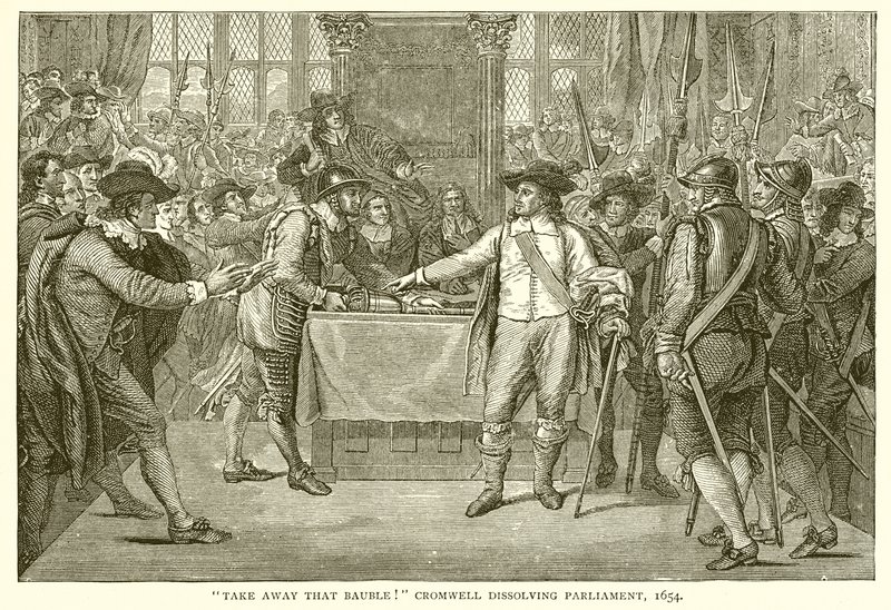 Ta bort den där grannlåten! Cromwell upplöser parlamentet, 1654 av English School