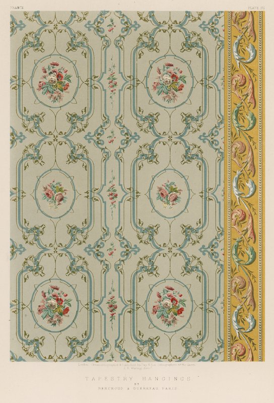 Tapestry Hangings av Berchoud och Guerreau, Paris av English School