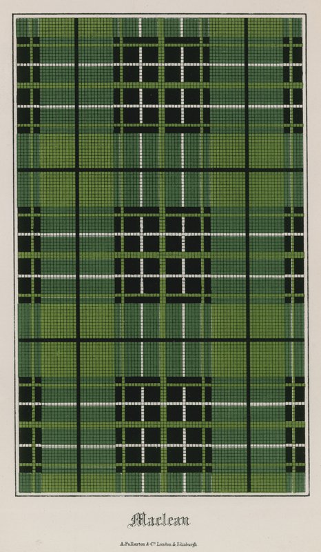 Tartan från klanen Maclean av English School