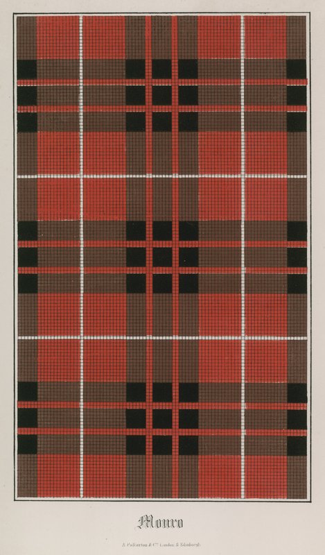 Tartan från klanen Munro av English School