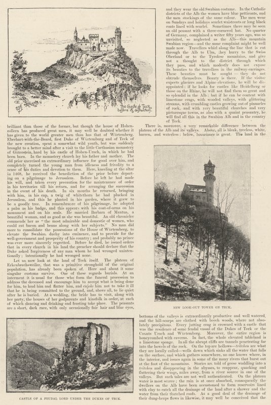 Teck och dess hertigar (litho) av English School